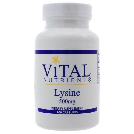 Vital Nutrients, Lisina 500 mg - 100 Cápsulas