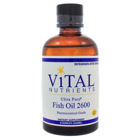 Vital Nutrients, Óleo de Peixe Ultra Puro 2600, Limão - 240 ml (8 oz)