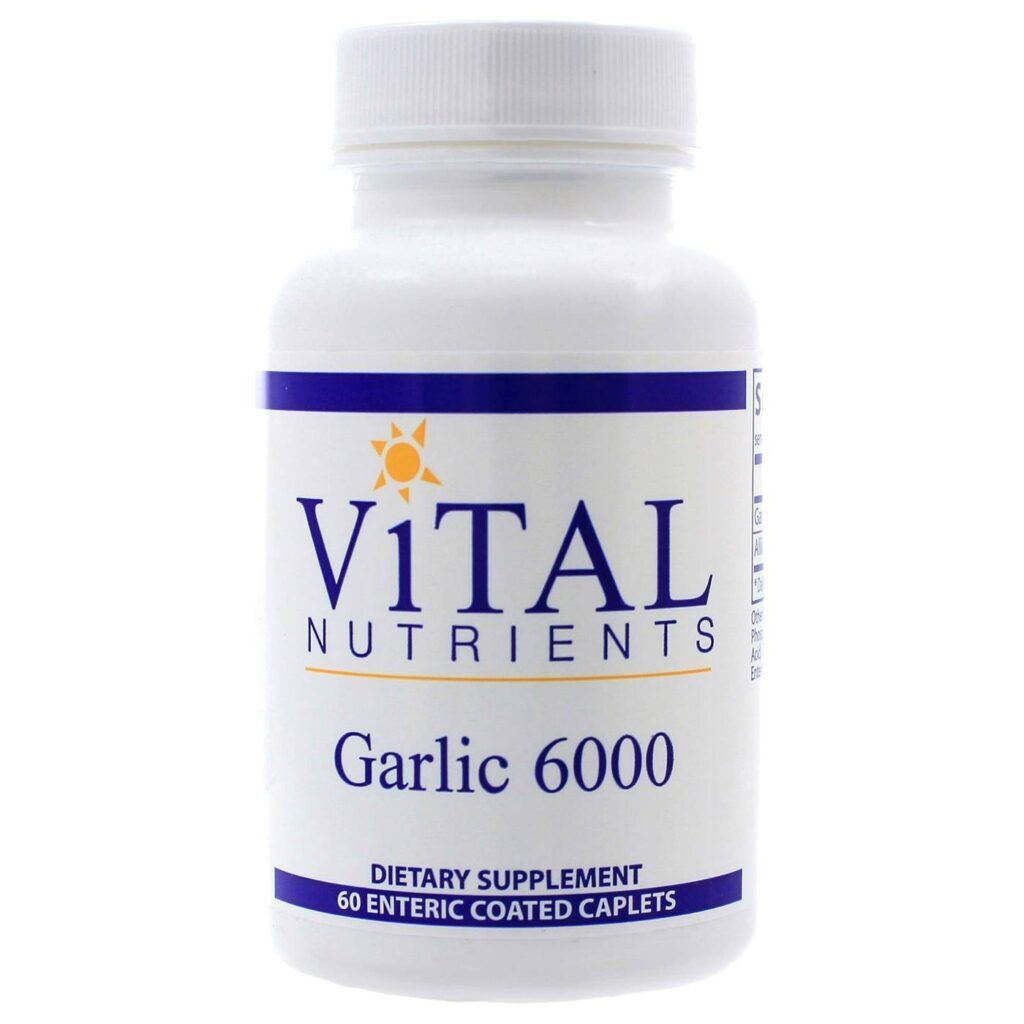 Vital Nutrients Alho 6000 650 mg - 60 Cápsulas com Revestimento Entérico