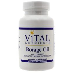 Vital Nutrients Óleo de Borragem 1000 mg - 60 Cápsulas Gelatinosas Softgel