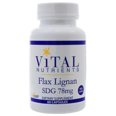 Vital Nutrients, Lignanas de Linho - 60 Cápsulas