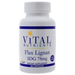 Vital Nutrients Lignanas de Linho 60 Cápsulas - Saúde Hormonal e Bem-Estar