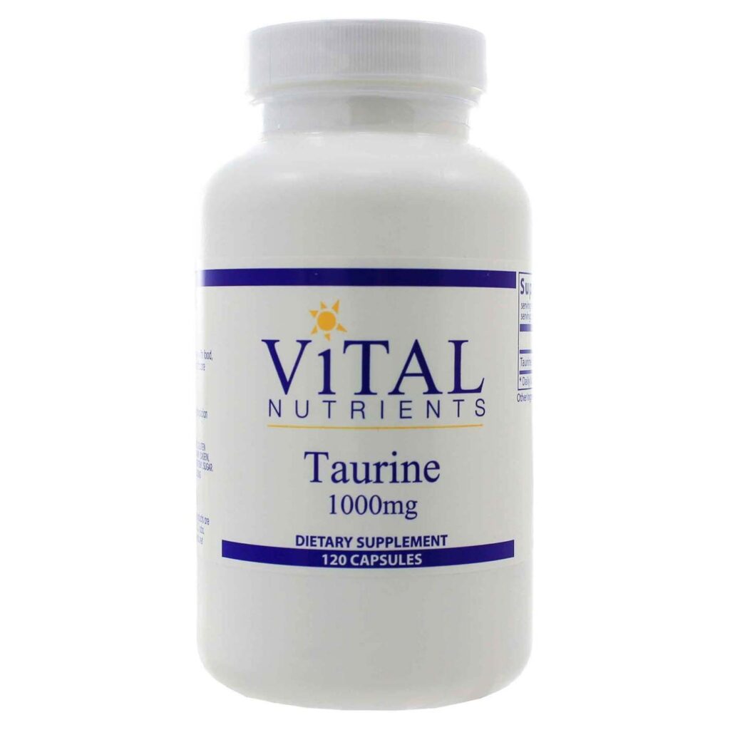 Vital Nutrients Taurina 1000 mg - 120 Cápsulas: Energia e Bem-Estar com Foco Científico