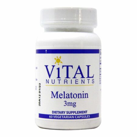 Vital Nutrients, Melatonina 3 mg - 60 Cápsulas Vegetarianas