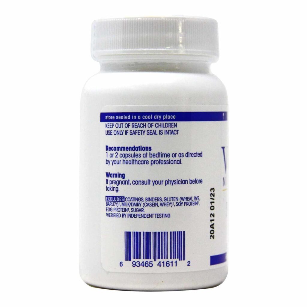 Vital Nutrients Melatonina 3 mg - 60 Cápsulas Vegetarianas para Sono Reparador - Imagem 3