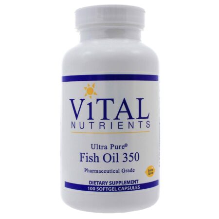 Vital Nutrients, Óleo de Peixe Ultra Puro - Limão - 100 Cápsulas em Gel