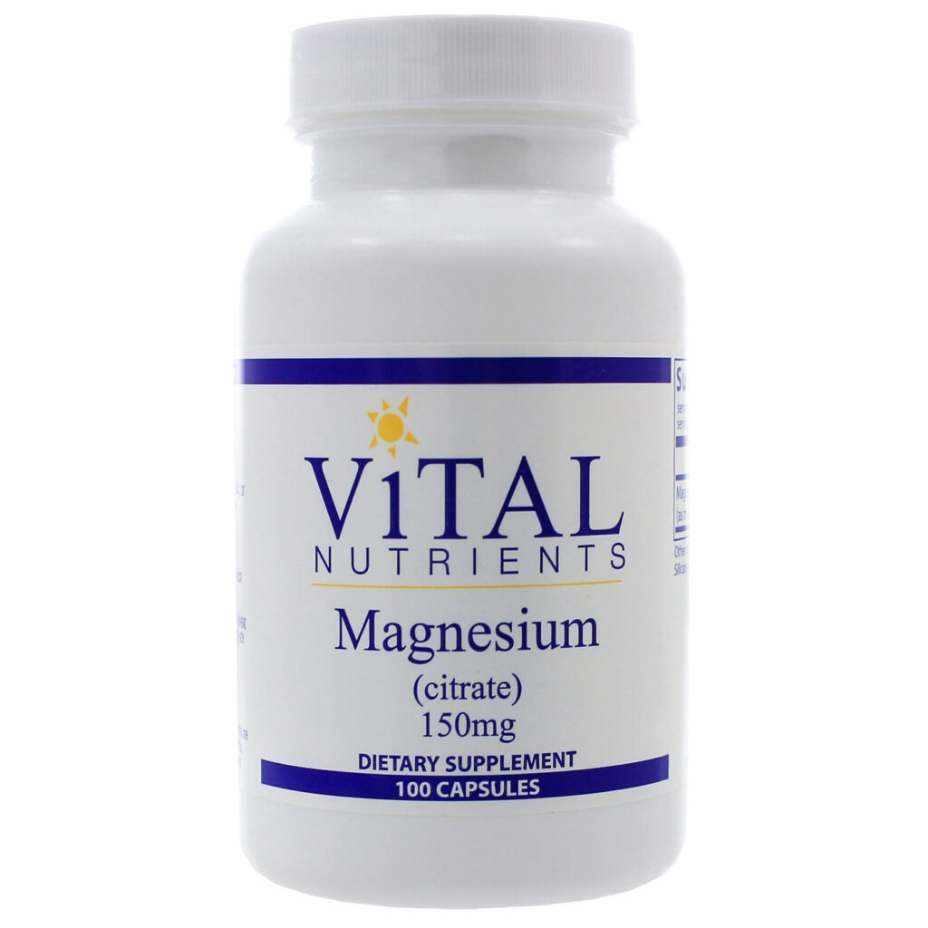 Vital Nutrients Citrato de Magnésio 150mg - 100 Cápsulas: Saúde e Bem-Estar para Você