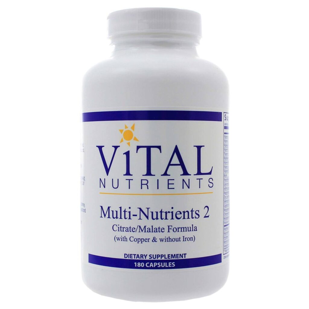 Vital Nutrients Multi-Nutrientes II Com Cobre - Livre de Ferro - 180 Cápsulas Vegetarianas