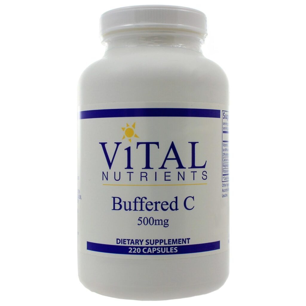 Vital Nutrients Vitamina C 500 mg - 220 Cápsulas: Suporte Imunológico Essencial para Brasileiros