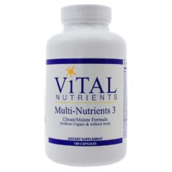 Vital Nutrients Multi-Nutrients 3 - Suplemento Completo com 180 Cápsulas
