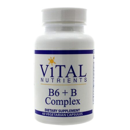 Vital Nutrients, Complexo B6 + B - 60 Cápsulas Vegetarianas