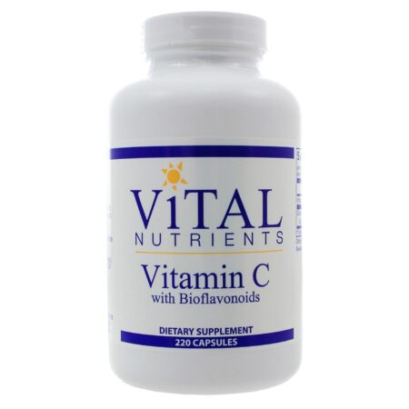 Vital Nutrients, Vitamina C com Bioflavonóides - 220 Cápsulas