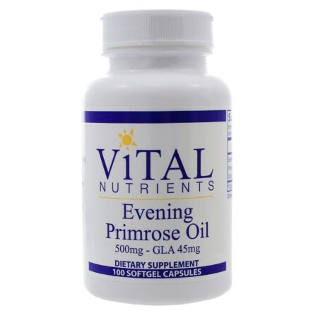 Vital Nutrients Evening Primrose 500 mg - 100 Softgel Capsules