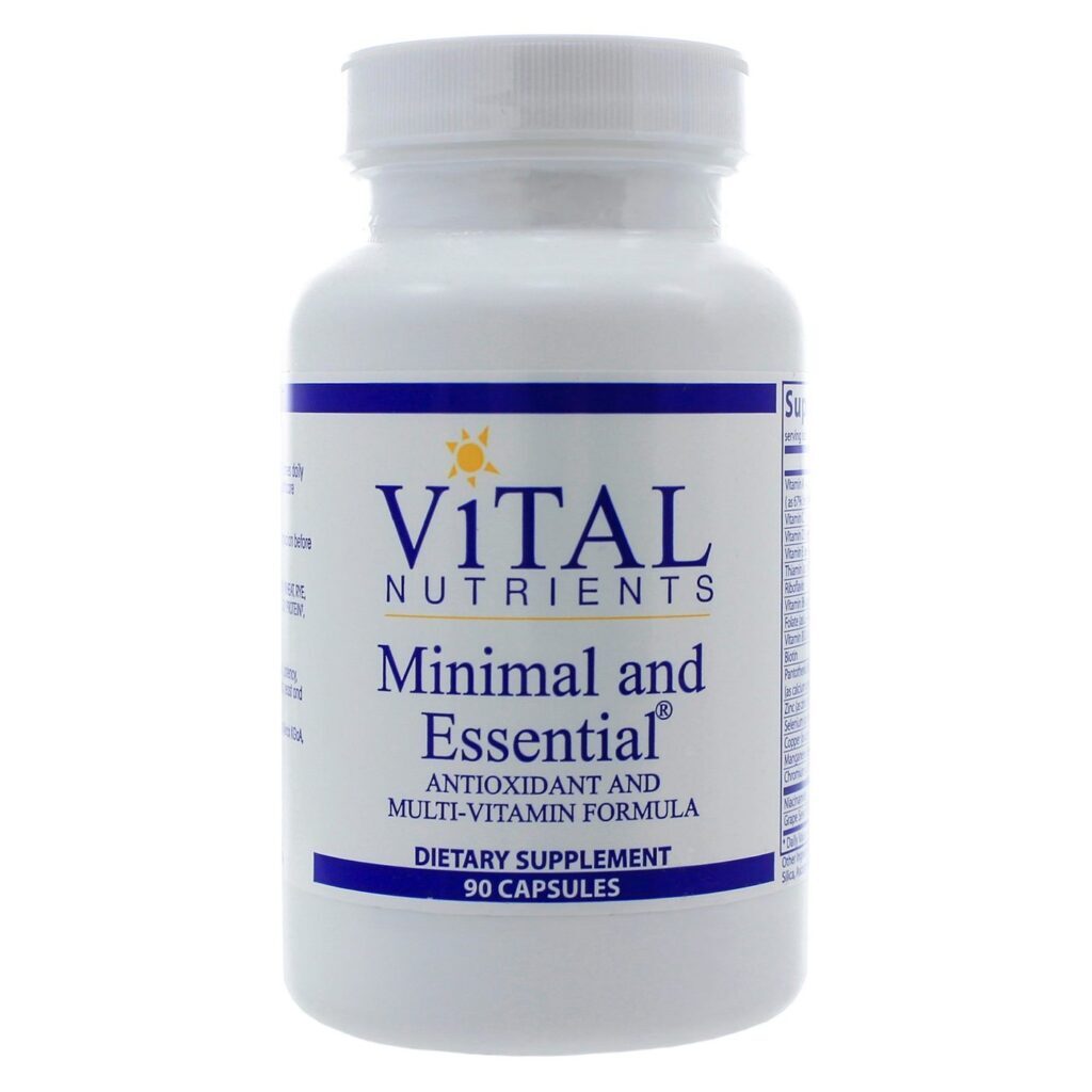 Vital Nutrients Minimal and Essential Multivitamínico Antioxidante 90 Cápsulas - Saúde Essencial
