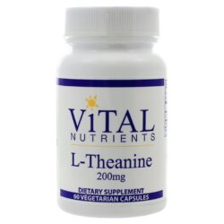 Vital Nutrients L-Theanine 200 mg - 60 Cápsulas Vegetais: Foco e Relaxamento Natural no Brasil