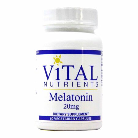 Vital Nutrients, Melatonina 20 mg - 60 Cápsulas Vegetarianas