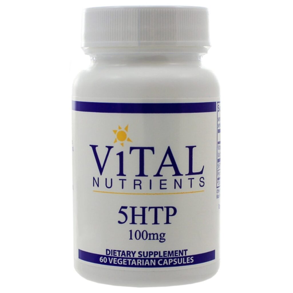Vital Nutrients 5-HTP 100 mg - 60 Cápsulas Vegetais: Humor, Sono e Bem-Estar