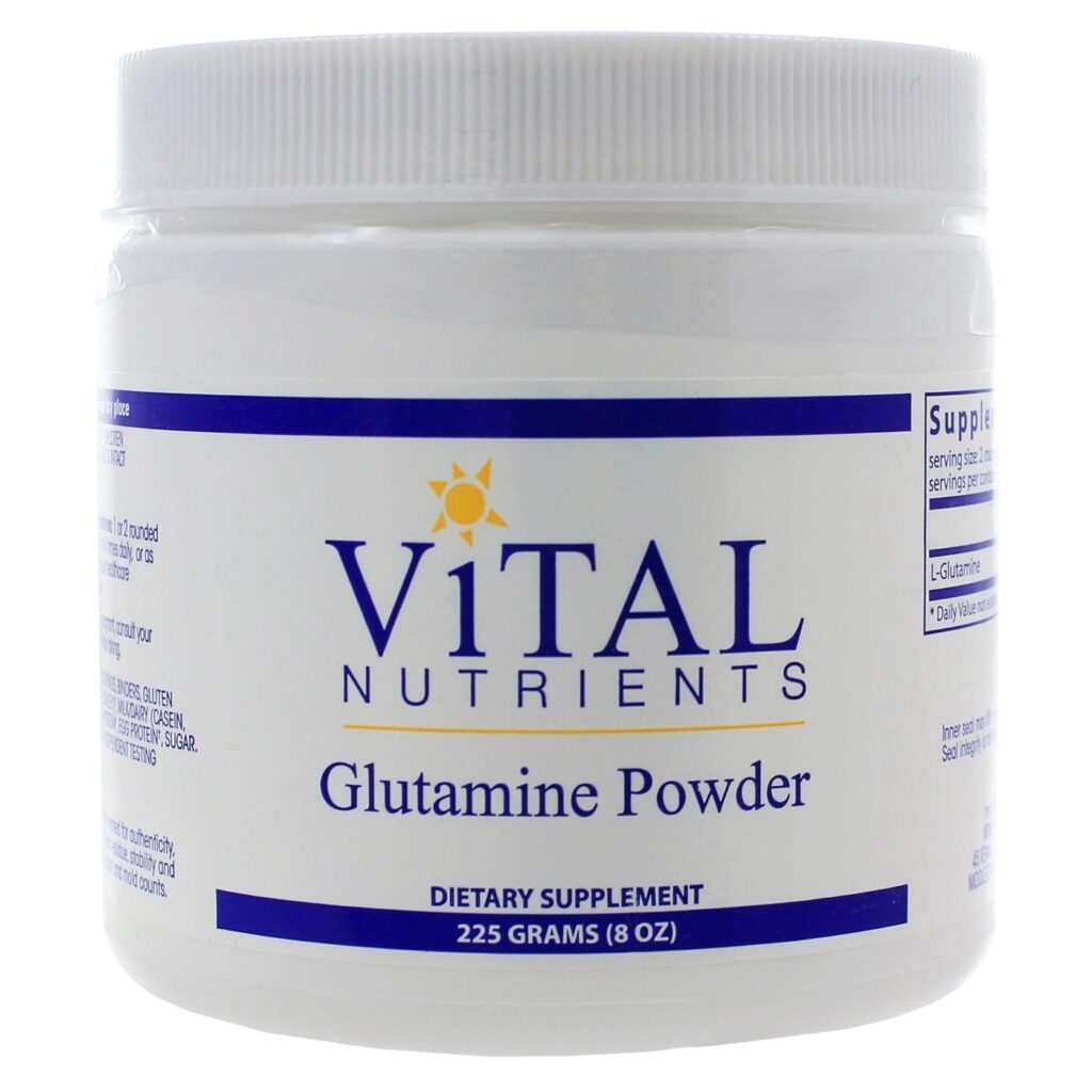 Vital Nutrients Glutamina em Pó 225g - Suporte ao Sistema Imunológico e Recuperação Muscular