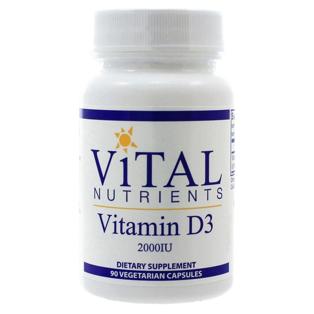 Vital Nutrients Vitamina D3 2.000 UI - 90 Cápsulas Vegetarianas | Essencial para Saúde Óssea e Imunidade no Brasil