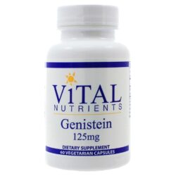 Genisteína 125 mg Vital Nutrients - 60 Cápsulas Vegetarianas para Bem-Estar