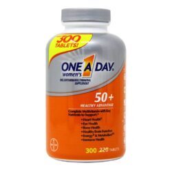 One-A-Day 50+ Multivitamínico para Mulheres: 300 Tabletes Essenciais para Sua Saúde e Bem-Estar