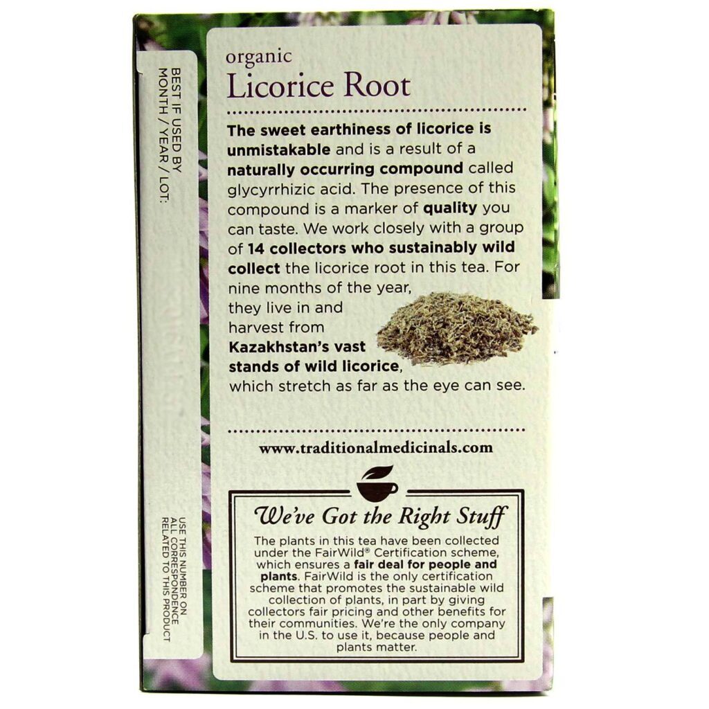 Chá Orgânico de Raiz de Alcaçuz Traditional Medicinals - 16 Saquinhos - Imagem 4