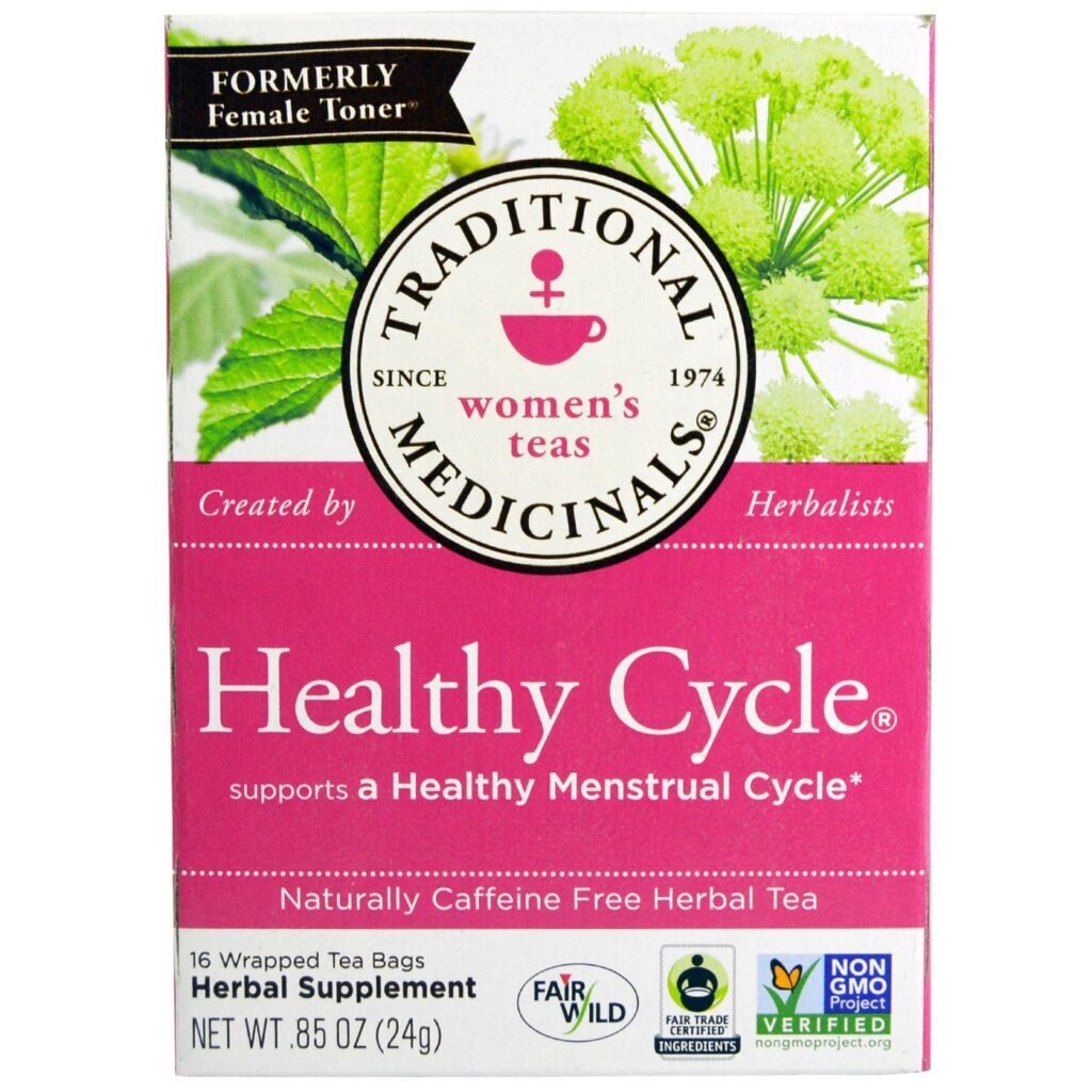Chá Ciclo Saudável Traditional Medicinals - 16 Saquinhos para Bem-Estar Feminino