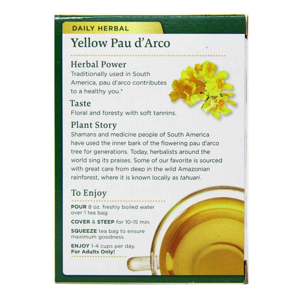 Chá de Pau D'Arco Traditional Medicinals - 16 Saquinhos para Bem-Estar Natural - Imagem 3
