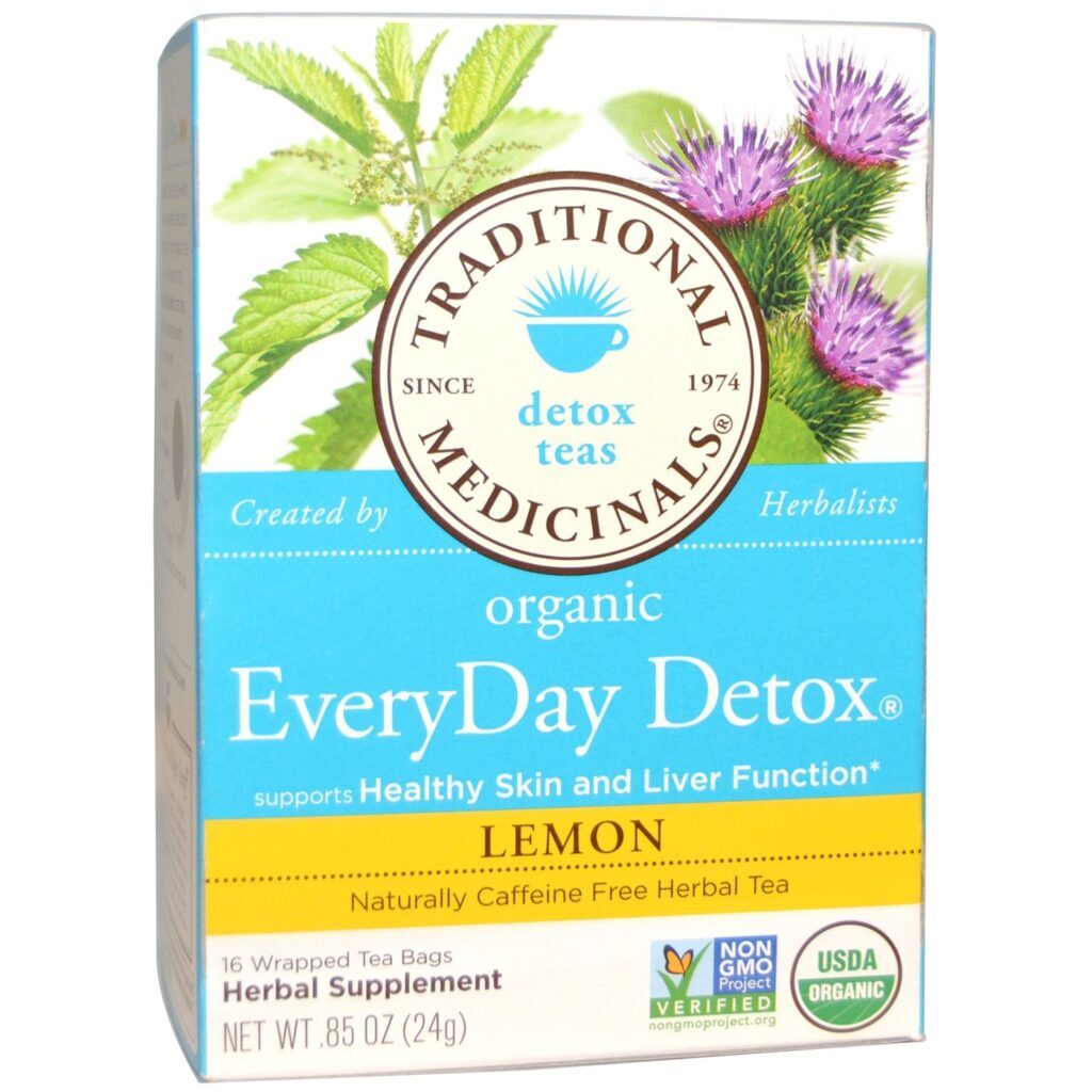 Traditional Medicinals Chá Detox Diário: 16 Saquinhos para Purificação e Bem-Estar Natural no Brasil