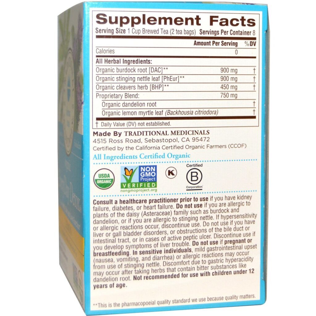 Traditional Medicinals Chá Detox Diário: 16 Saquinhos para Purificação e Bem-Estar Natural no Brasil - Imagem 2