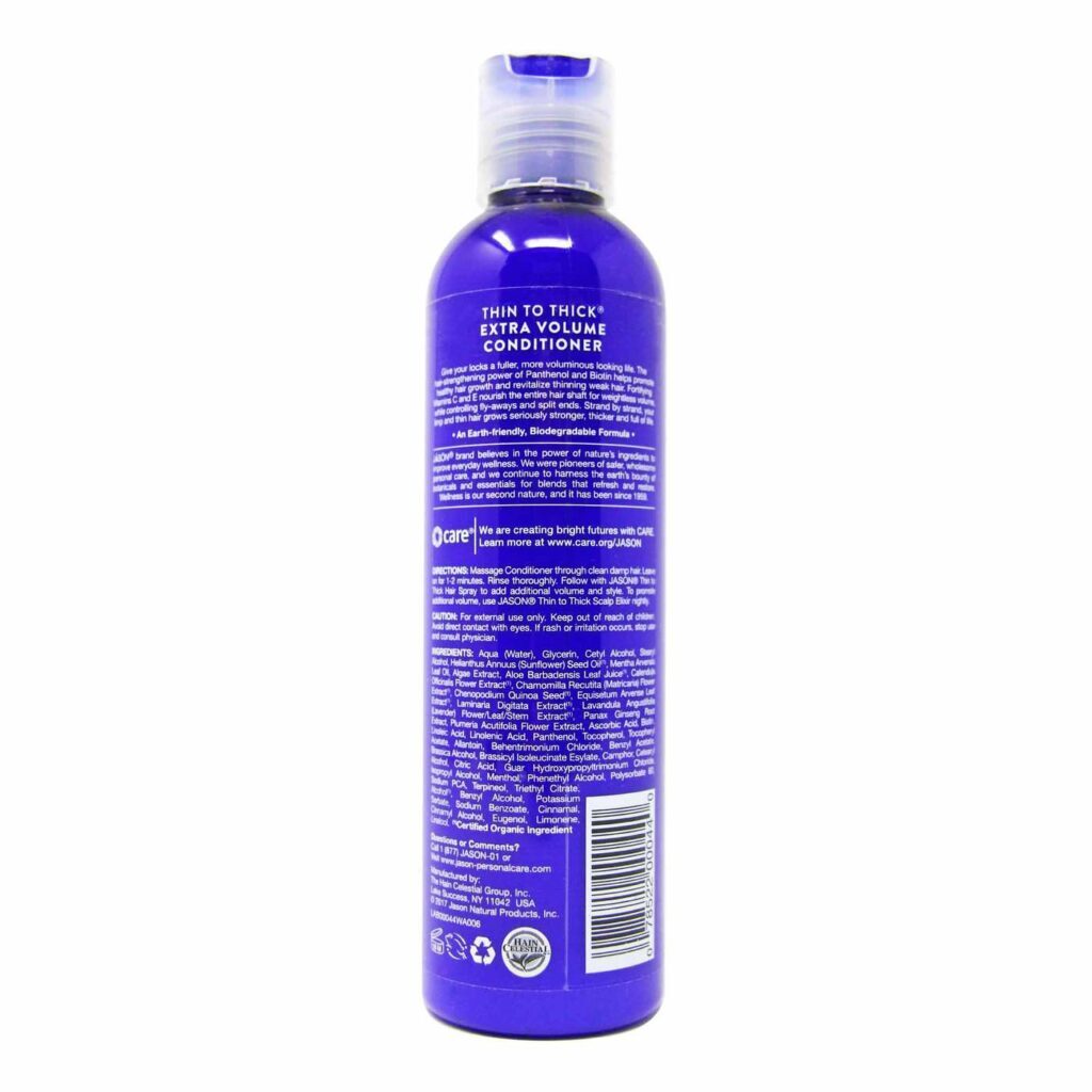 Jason Natural Cosmetics Thin-to-Thick Condicionador Volume Extra 227g | Cabelos Mais Cheios - Imagem 2