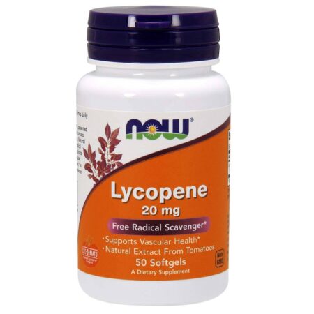 Now Foods, Licopeno 20 mg - 50 Cápsulas em Gel