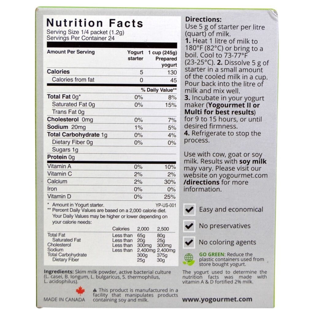Yo Gourmet: Iogurte Probiótico Liofilizado - Pacote Inicial 6x5g - Imagem 2