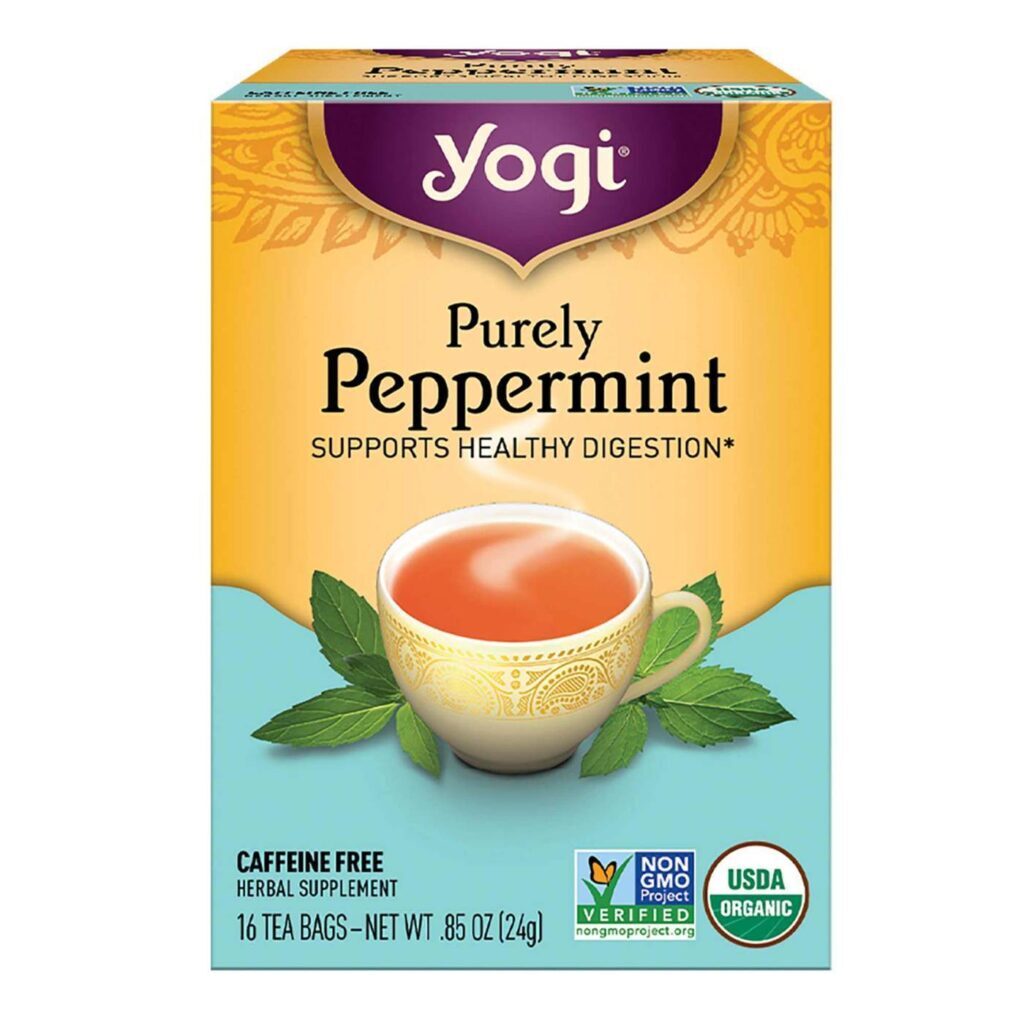 Yogi Tea Chá Orgânico de Hortelã-Pimenta - 16 Saquinhos de Chá para Bem-Estar