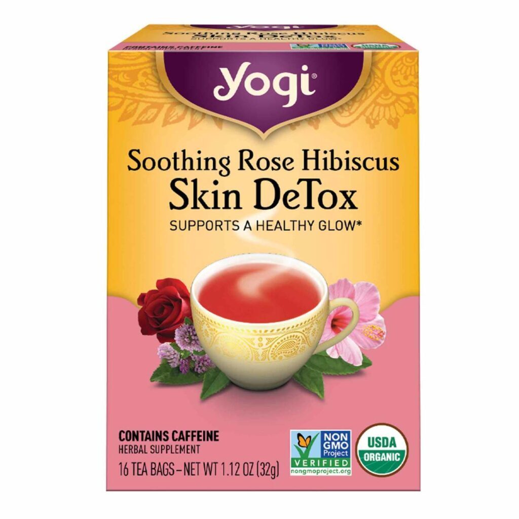 Yogi Tea Chá Mistura Detox Pele 16 Saquinhos Orgânico