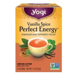 Yogi Tea Orgânico Energia Perfeita Baunilha Especiarias 16 Sachês - Bem-Estar e Vitalidade