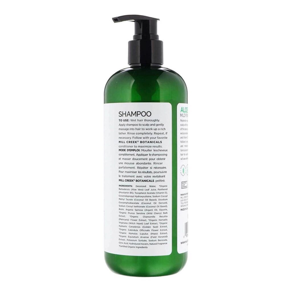 Mill Creek Shampoo Aloe Vera 414ml - Hidratação e Nutrição Profunda - Imagem 2