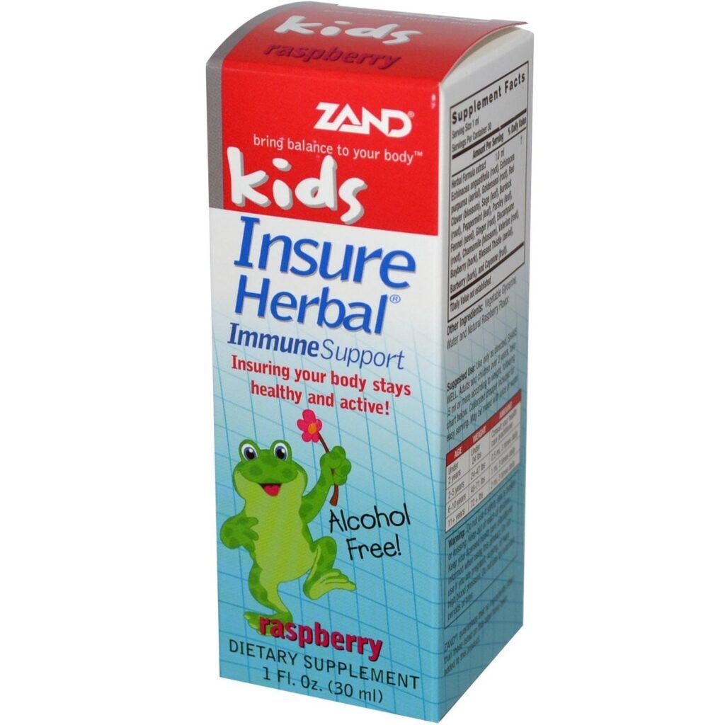 Zand Suporte Imunológico Infantil Sabor Framboesa - 30ml (1 fl oz) - Pronta Entrega Brasil