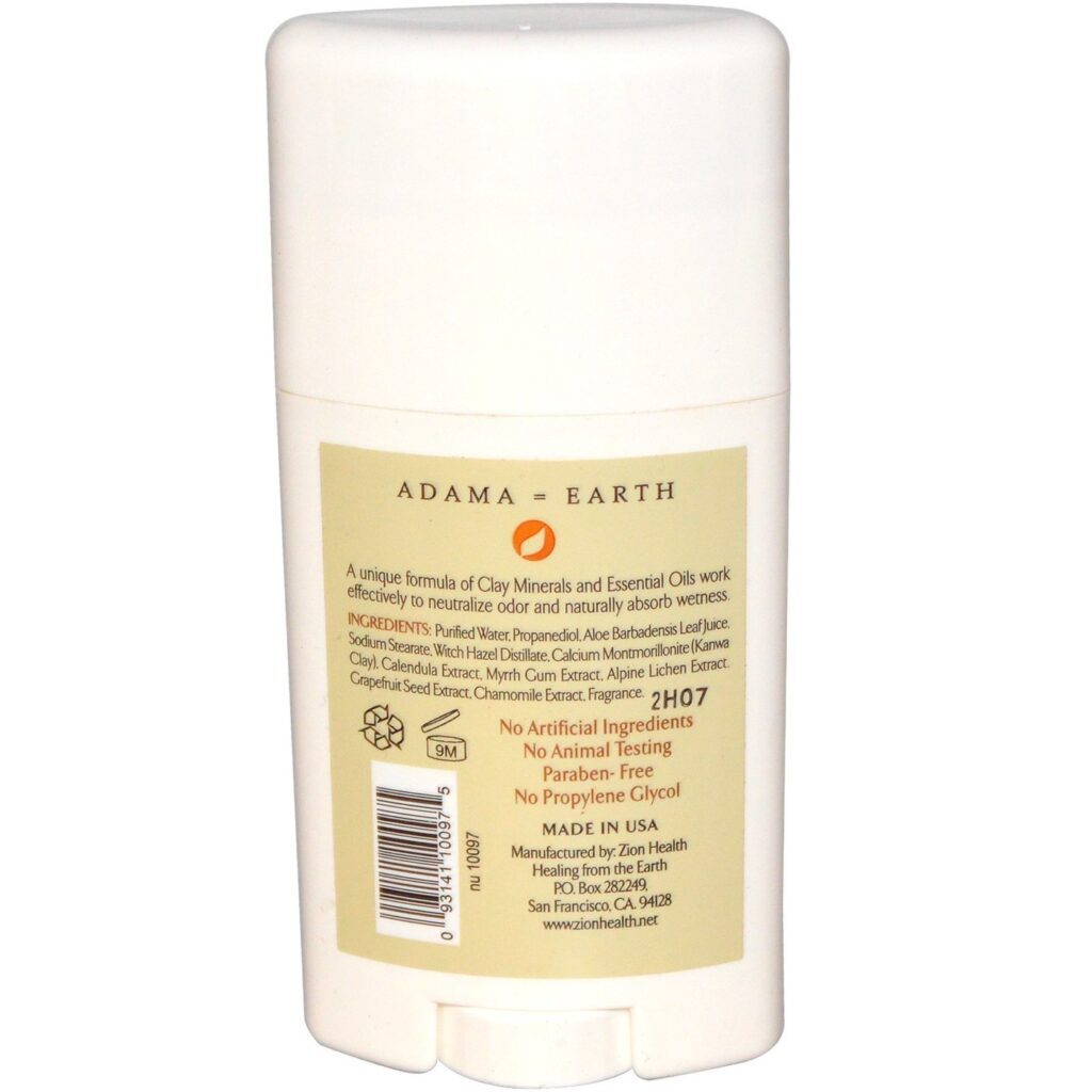 Zion Health Desodorante Argila Seca Flores Cítricas 75mL: Frescor Natural e Proteção Duradoura - Imagem 2
