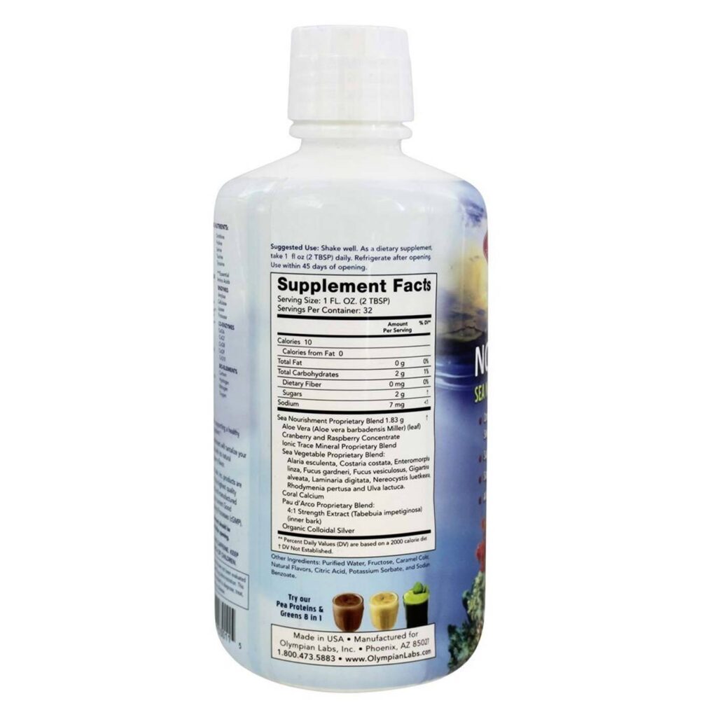 Olympian Labs Nutrição do Mar 947ml - Suplemento Líquido Rico em Nutrientes Marinhos - Imagem 2