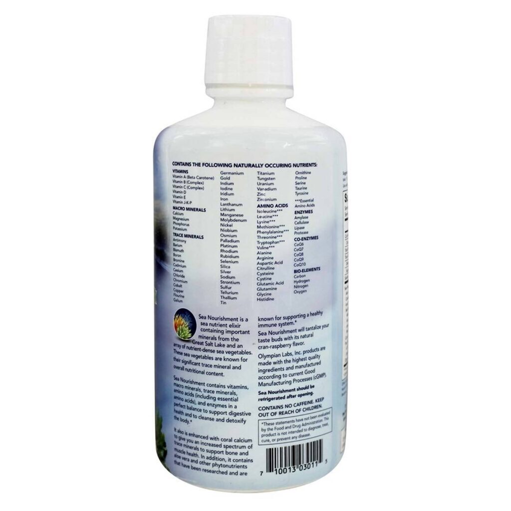Olympian Labs Nutrição do Mar 947ml - Suplemento Líquido Rico em Nutrientes Marinhos - Imagem 3