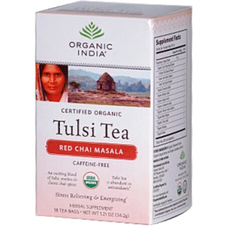 Organic India, Chá de Tulsi Chá - 18 Saquinhos de Chá