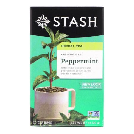 Stash Tea, Chá de Hortelã-pimenta - 20 Saquinhos de Chá.