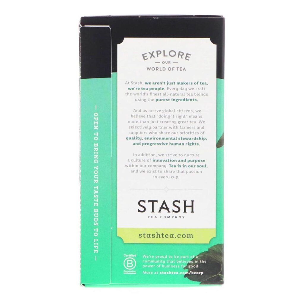 Stash Tea Chá de Hortelã-pimenta - 20 Saquinhos Refrescantes - Imagem 4
