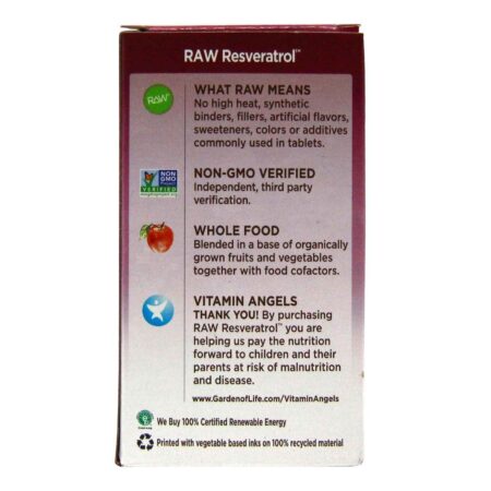 Garden of Life, RAW Resveratrol™ - 60 Cápsulas Vegetarianas - Image 3