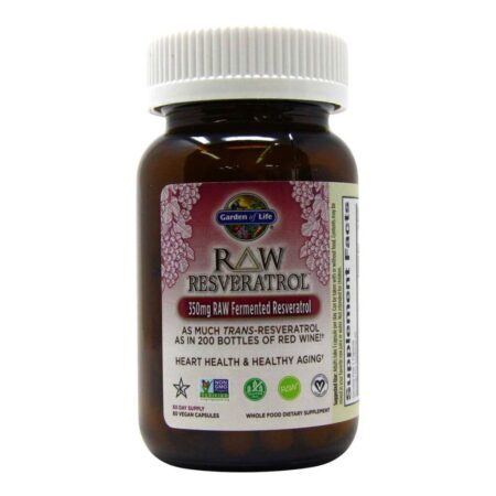 Garden of Life RAW Resveratrol™ 60 Cápsulas Vegetarianas: Antioxidante Natural para Saúde e Vitalidade - Imagem 5