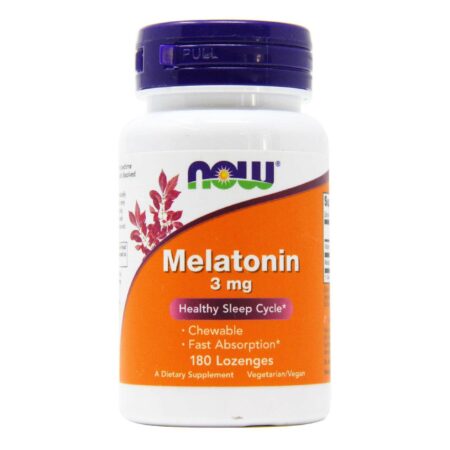 Now Foods, Melatonina 3 mg - 180 Pastilhas