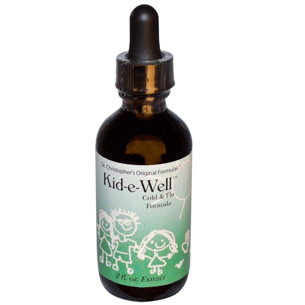 Dr. Christophers Kid-E-Well™ Fórmula Gripes e Resfriados 60mL - Alívio Natural para Crianças