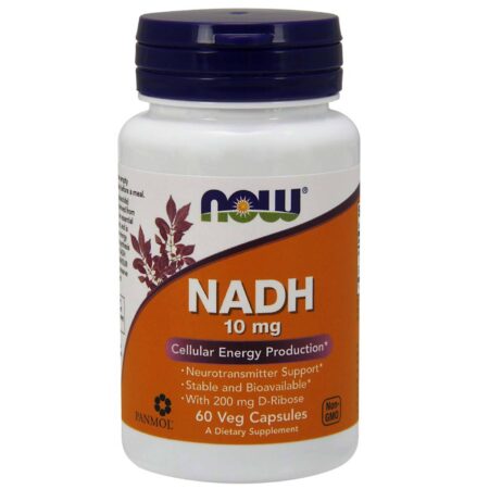 Now Foods, NADH 10 mg - 60 Cápsulas Vegetarianas