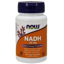 Now Foods NADH 10 mg - 60 Cápsulas Vegetarianas: Energia e Vitalidade Celular